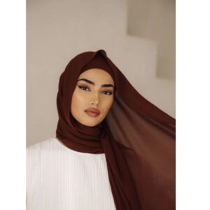 Georgette Chiffon - Wood Brown