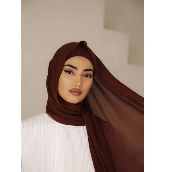 Georgette Chiffon – Wood Brown