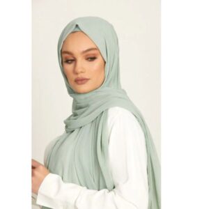 Georgette Chiffon - Sega Green